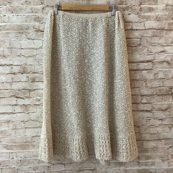 Pallas 100% Hand Loomed Pure Irish Linen Skirt XL - Picture 7 of 8